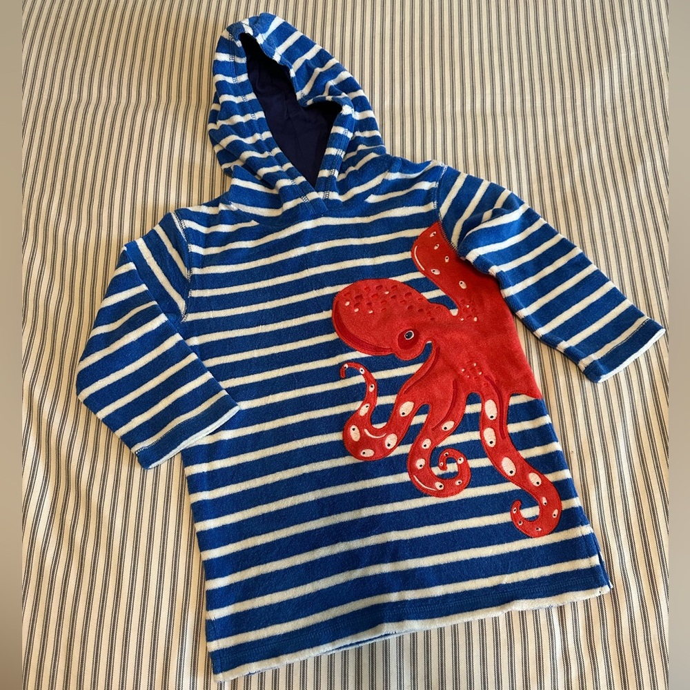 Mini Boden 3-4 yr Appliqué Toweling Throw-on